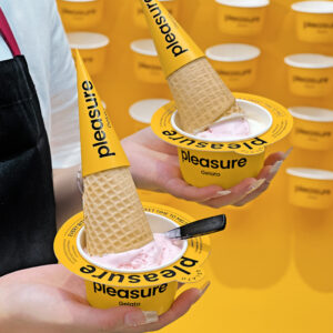 Ice Cream Anti-drip Ring & Paper Tray