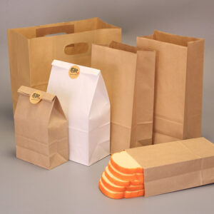 Oil-Proof Kraft Bakery Paper Bags