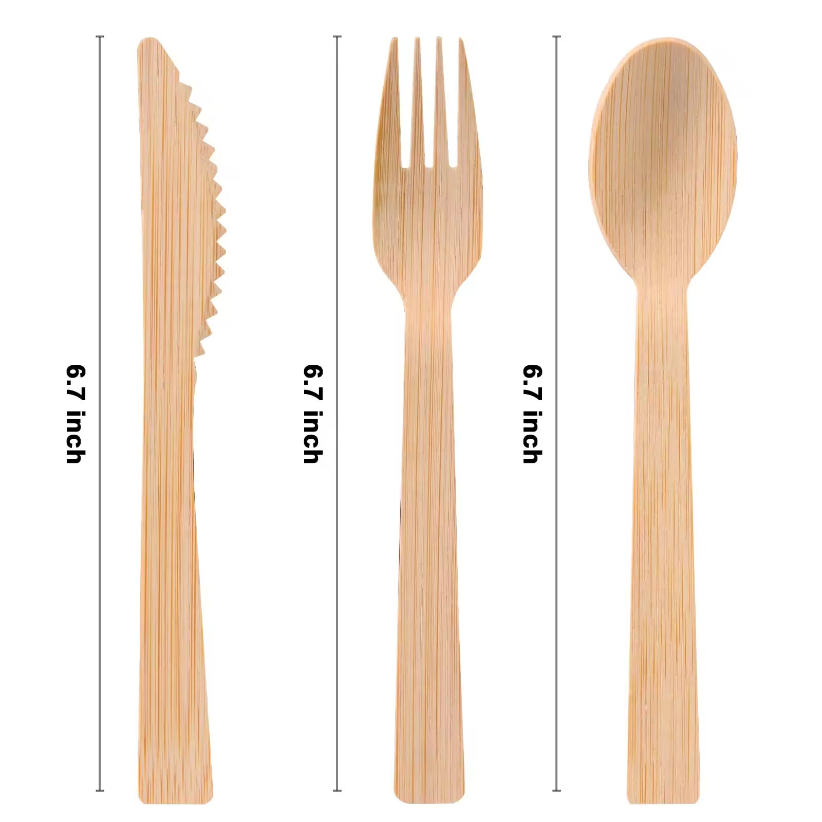 Disposable Bamboo Cutlery - Image 4