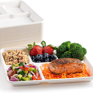 5 Compartment Bagasse Food Trays