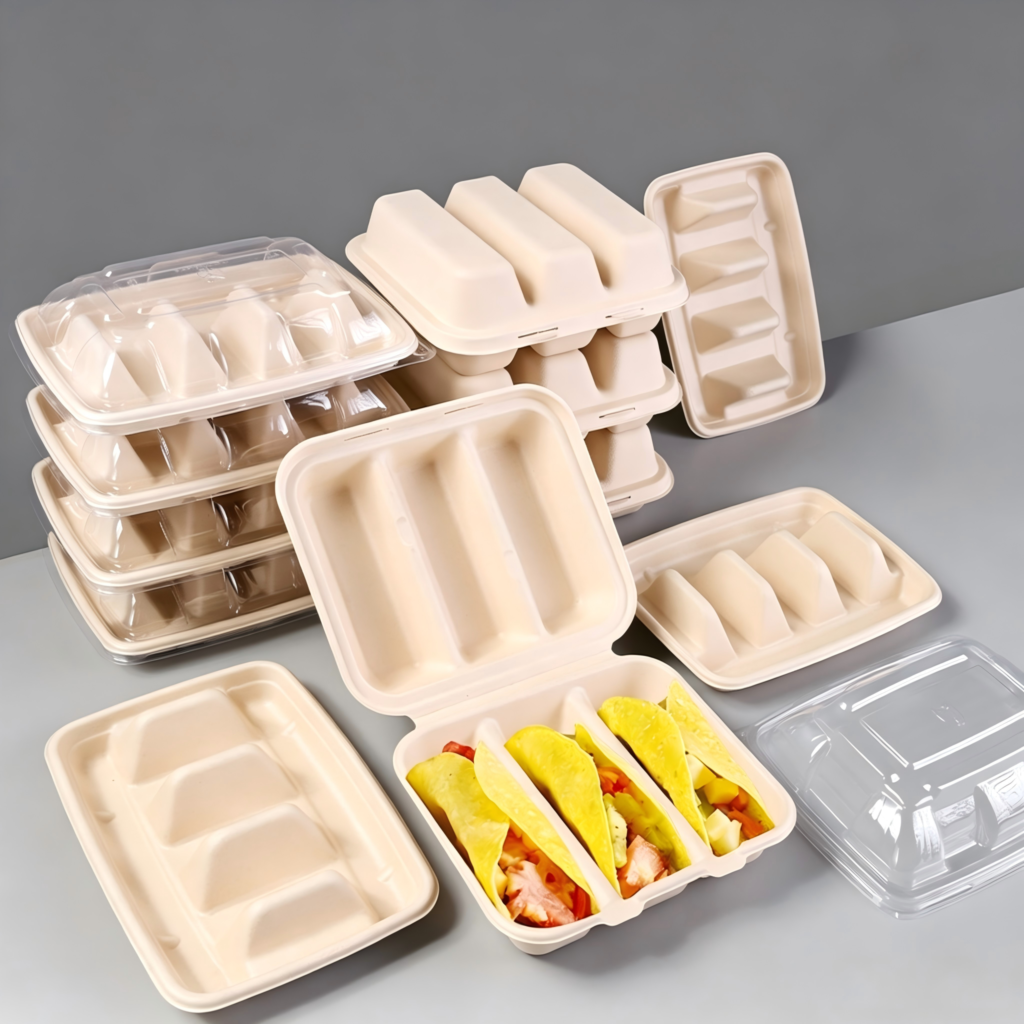 Bagasse Taco Holders Containers