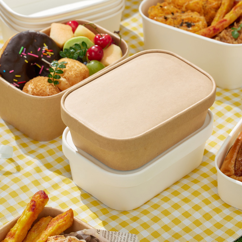 Rectangular Kraft Food Containers - Image 4