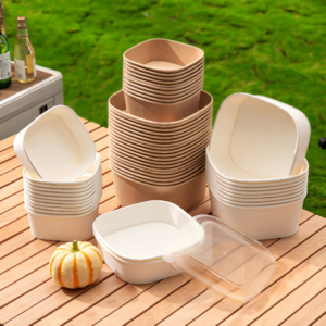 Square Kraft Paper Bowls