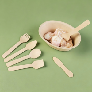 Disposable Wooden Dessert Spoons