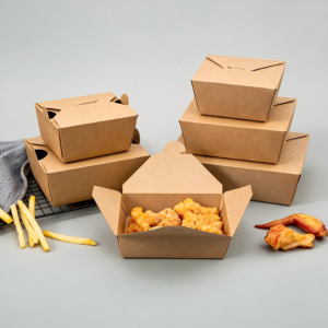 Kraft Clamshell Takeout Box